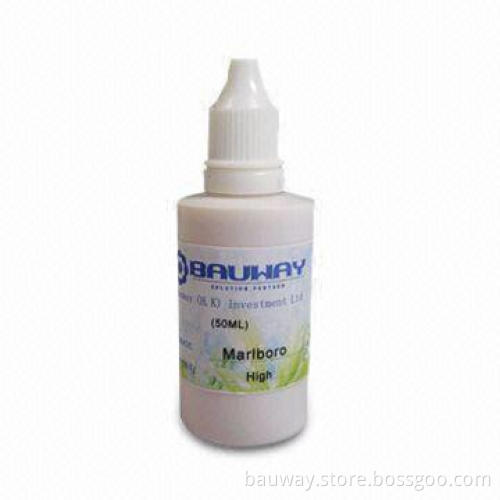 Electronic Cigarette Refill Liquid with 10, 30, 50ml Capacity, Various Kind of Flavors